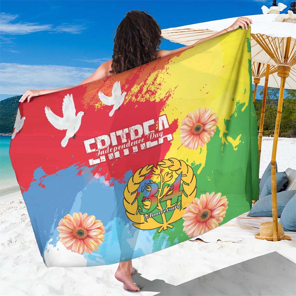 Personalised Eritrea Independence Day Sarong Grunge Style