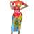 Personalised Eritrea Independence Day Short Sleeve Bodycon Dress Grunge Style