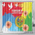 Personalised Eritrea Independence Day Shower Curtain Grunge Style