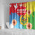Personalised Eritrea Independence Day Shower Curtain Grunge Style