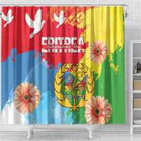 Personalised Eritrea Independence Day Shower Curtain Grunge Style