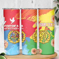 Personalised Eritrea Independence Day Skinny Tumbler Grunge Style