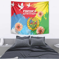 Personalised Eritrea Independence Day Tapestry Grunge Style