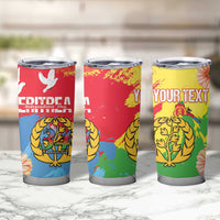 Personalised Eritrea Independence Day Tumbler Cup Grunge Style