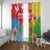 Personalised Eritrea Independence Day Window Curtain Grunge Style