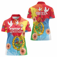 Personalised Eritrea Independence Day Women Polo Shirt Grunge Style
