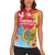Personalised Eritrea Independence Day Women Sleeveless Polo Shirt Grunge Style