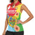 Personalised Eritrea Independence Day Women Sleeveless Polo Shirt Grunge Style