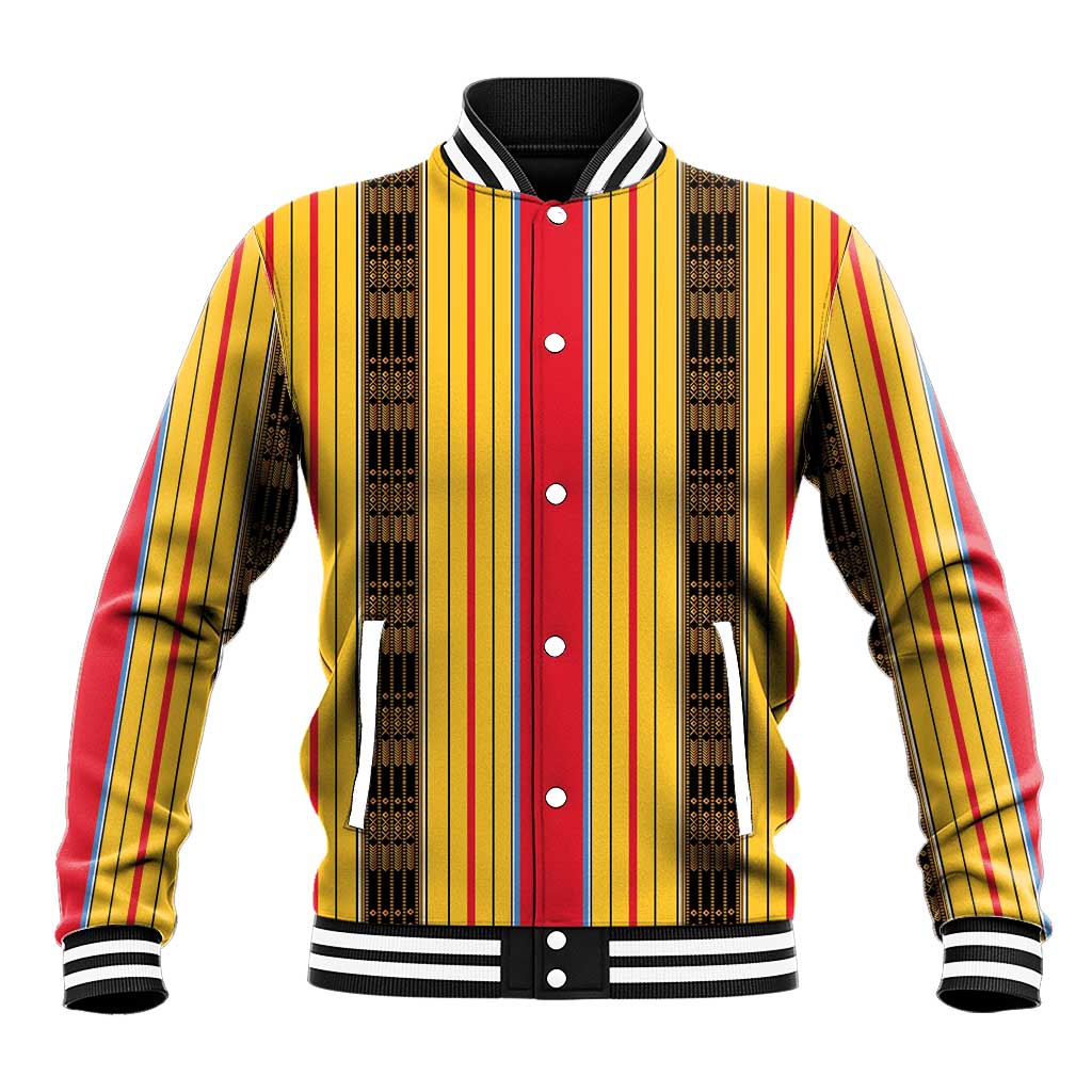 Eritrea Traditional Saho Baseball Jacket Mix Tilet Pattern
