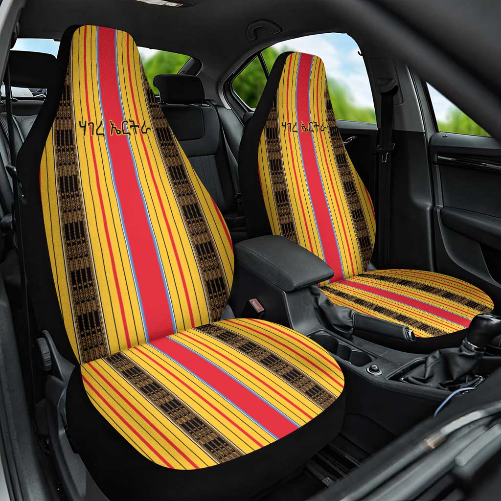 Eritrea Traditional Saho Car Seat Cover Mix Tilet Pattern