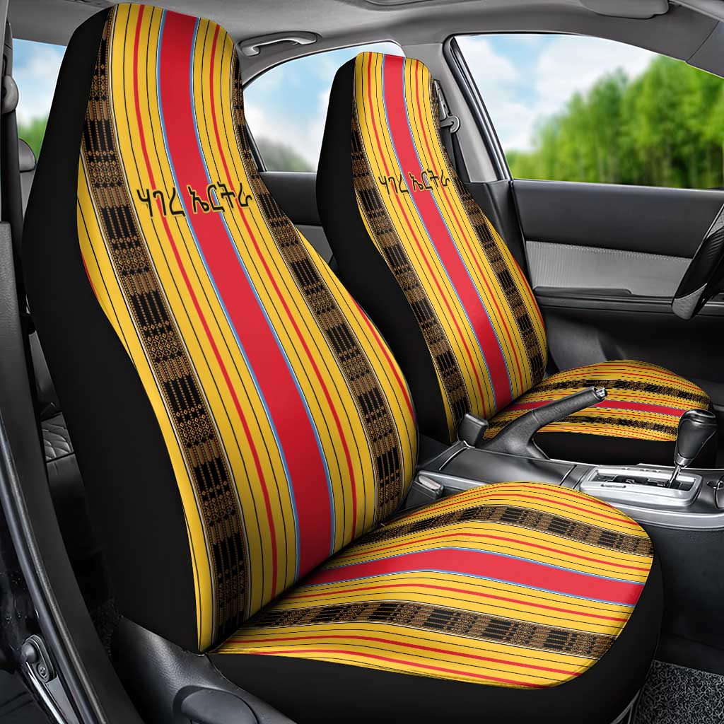 Eritrea Traditional Saho Car Seat Cover Mix Tilet Pattern