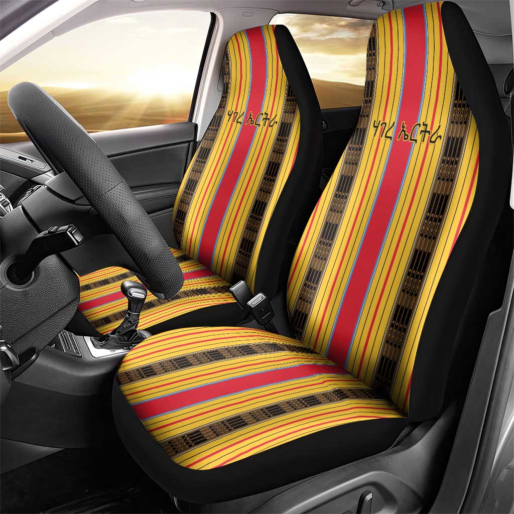 Eritrea Traditional Saho Car Seat Cover Mix Tilet Pattern