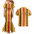 Eritrea Traditional Saho Couples Matching Mermaid Dress and Hawaiian Shirt Mix Tilet Pattern