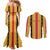 Eritrea Traditional Saho Couples Matching Mermaid Dress and Long Sleeve Button Shirt Mix Tilet Pattern