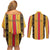 Eritrea Traditional Saho Couples Matching Off Shoulder Short Dress and Long Sleeve Button Shirt Mix Tilet Pattern