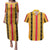 Eritrea Traditional Saho Couples Matching Puletasi and Hawaiian Shirt Mix Tilet Pattern
