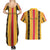 Eritrea Traditional Saho Couples Matching Summer Maxi Dress and Hawaiian Shirt Mix Tilet Pattern