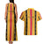 Eritrea Traditional Saho Couples Matching Tank Maxi Dress and Hawaiian Shirt Mix Tilet Pattern