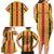 Eritrea Traditional Saho Family Matching Long Sleeve Bodycon Dress and Hawaiian Shirt Mix Tilet Pattern
