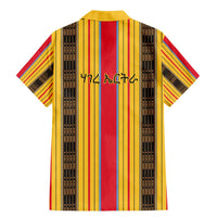 Eritrea Traditional Saho Family Matching Mermaid Dress and Hawaiian Shirt Mix Tilet Pattern