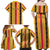 Eritrea Traditional Saho Family Matching Off Shoulder Maxi Dress and Hawaiian Shirt Mix Tilet Pattern