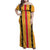 Eritrea Traditional Saho Family Matching Off Shoulder Maxi Dress and Hawaiian Shirt Mix Tilet Pattern