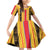 Eritrea Traditional Saho Family Matching Off Shoulder Short Dress and Hawaiian Shirt Mix Tilet Pattern