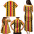 Eritrea Traditional Saho Family Matching Puletasi and Hawaiian Shirt Mix Tilet Pattern