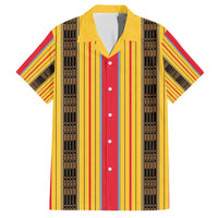 Eritrea Traditional Saho Family Matching Short Sleeve Bodycon Dress and Hawaiian Shirt Mix Tilet Pattern