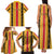 Eritrea Traditional Saho Family Matching Tank Maxi Dress and Hawaiian Shirt Mix Tilet Pattern