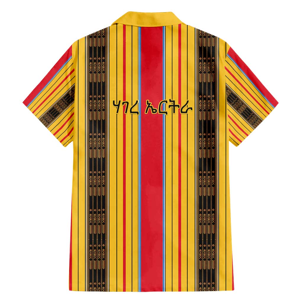 Eritrea Traditional Saho Family Matching Tank Maxi Dress and Hawaiian Shirt Mix Tilet Pattern