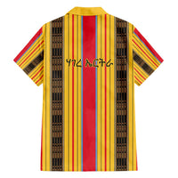 Eritrea Traditional Saho Family Matching Tank Maxi Dress and Hawaiian Shirt Mix Tilet Pattern