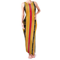 Eritrea Traditional Saho Family Matching Tank Maxi Dress and Hawaiian Shirt Mix Tilet Pattern