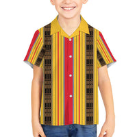 Eritrea Traditional Saho Family Matching Tank Maxi Dress and Hawaiian Shirt Mix Tilet Pattern