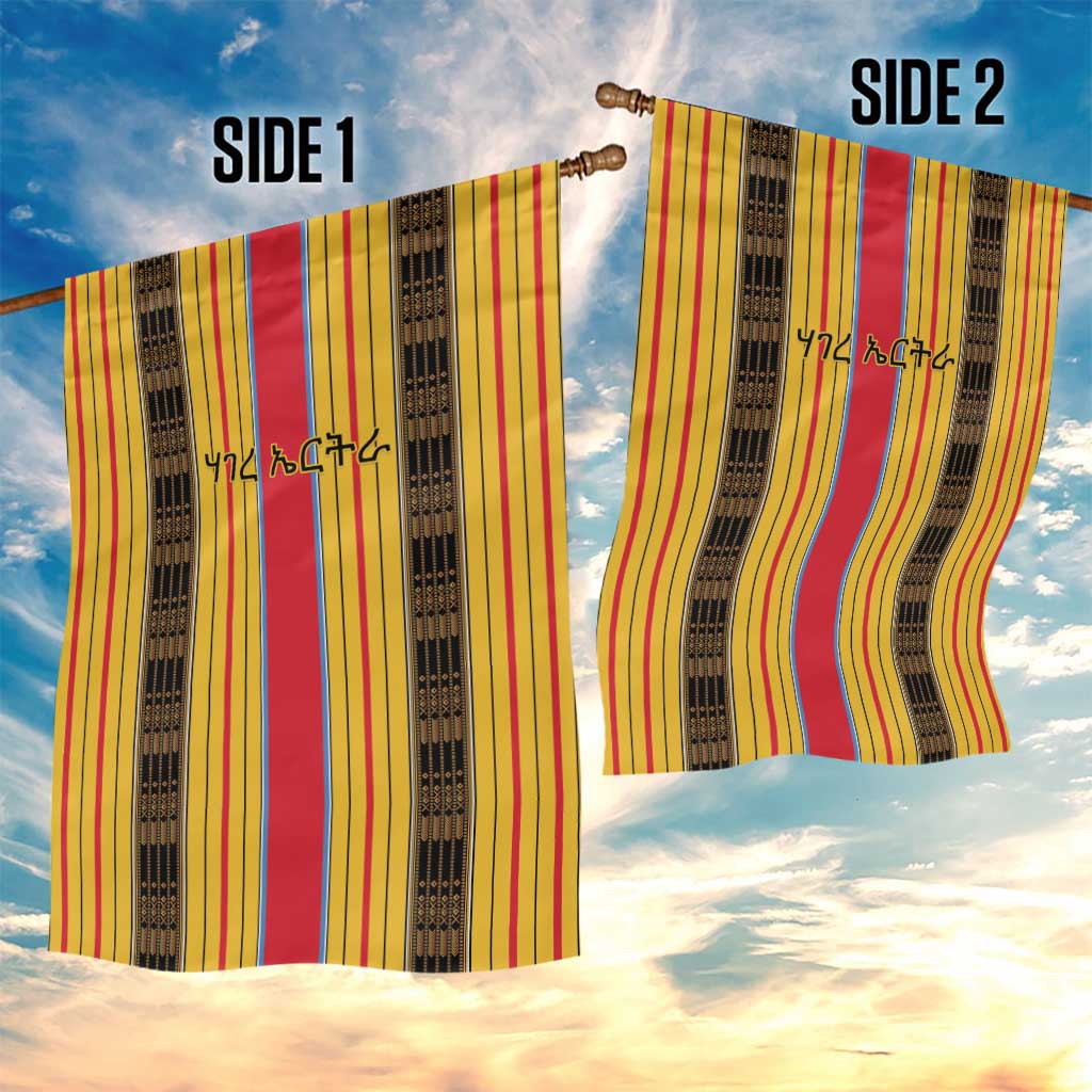 Eritrea Traditional Saho Garden Flag Mix Tilet Pattern