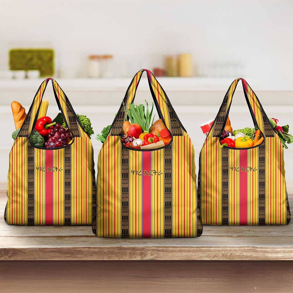 Eritrea Traditional Saho Grocery Bag Mix Tilet Pattern