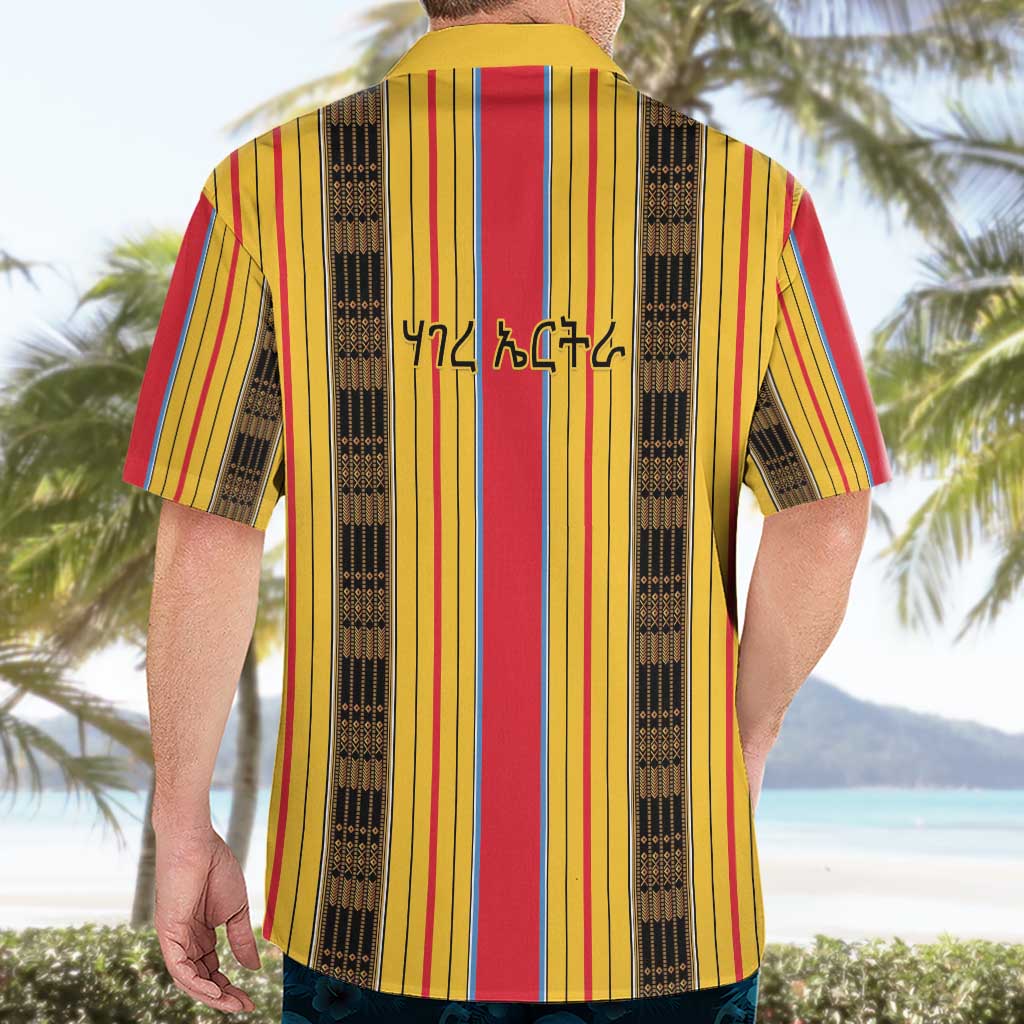 Eritrea Traditional Saho Hawaiian Shirt Mix Tilet Pattern