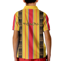 Eritrea Traditional Saho Kid Polo Shirt Mix Tilet Pattern