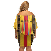 Eritrea Traditional Saho Off Shoulder Short Dress Mix Tilet Pattern