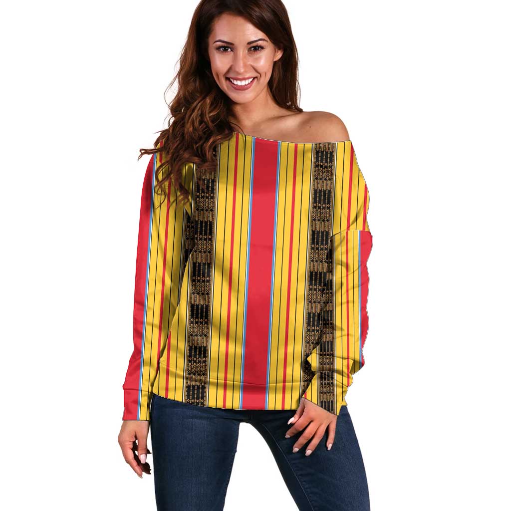Eritrea Traditional Saho Off Shoulder Sweater Mix Tilet Pattern