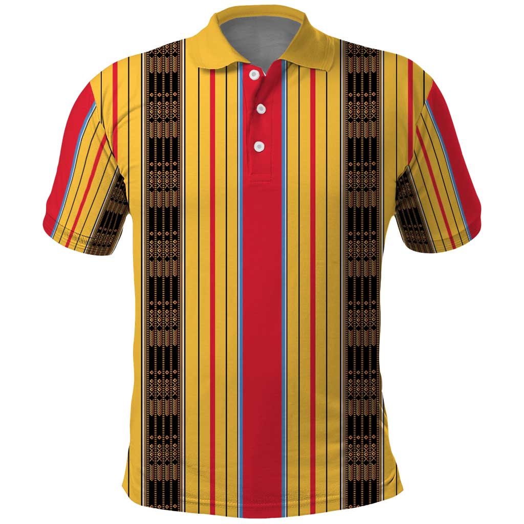 Eritrea Traditional Saho Polo Shirt Mix Tilet Pattern