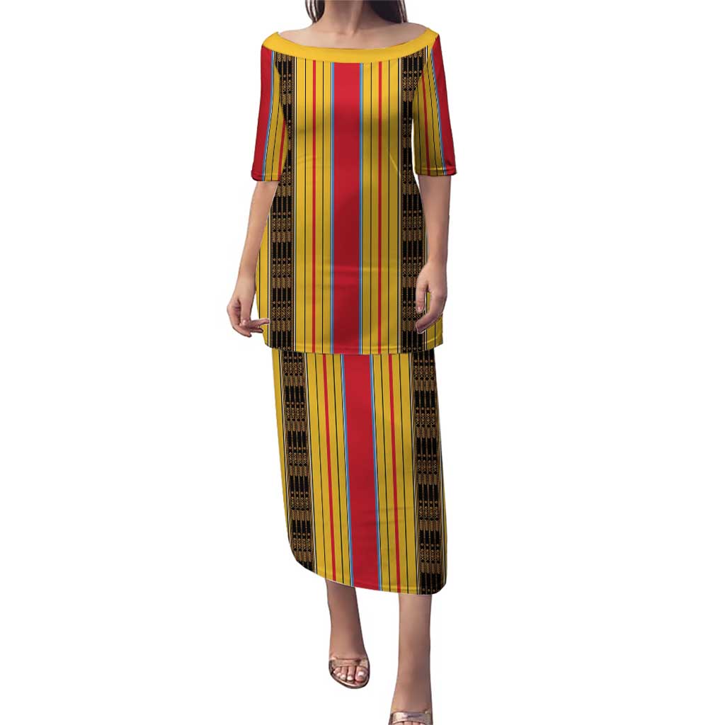 Eritrea Traditional Saho Puletasi Mix Tilet Pattern