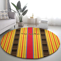 Eritrea Traditional Saho Round Carpet Mix Tilet Pattern