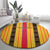 Eritrea Traditional Saho Round Carpet Mix Tilet Pattern