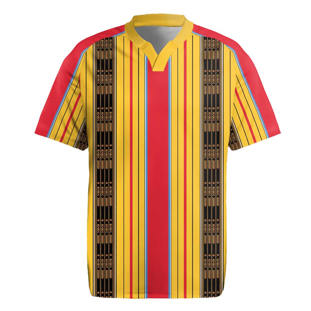 Eritrea Traditional Saho Rugby Jersey Mix Tilet Pattern