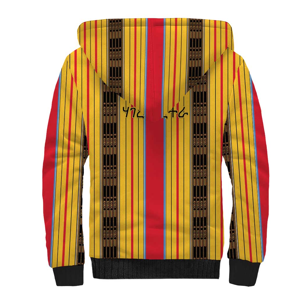 Eritrea Traditional Saho Sherpa Hoodie Mix Tilet Pattern
