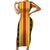 Eritrea Traditional Saho Short Sleeve Bodycon Dress Mix Tilet Pattern