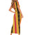 Eritrea Traditional Saho Short Sleeve Bodycon Dress Mix Tilet Pattern