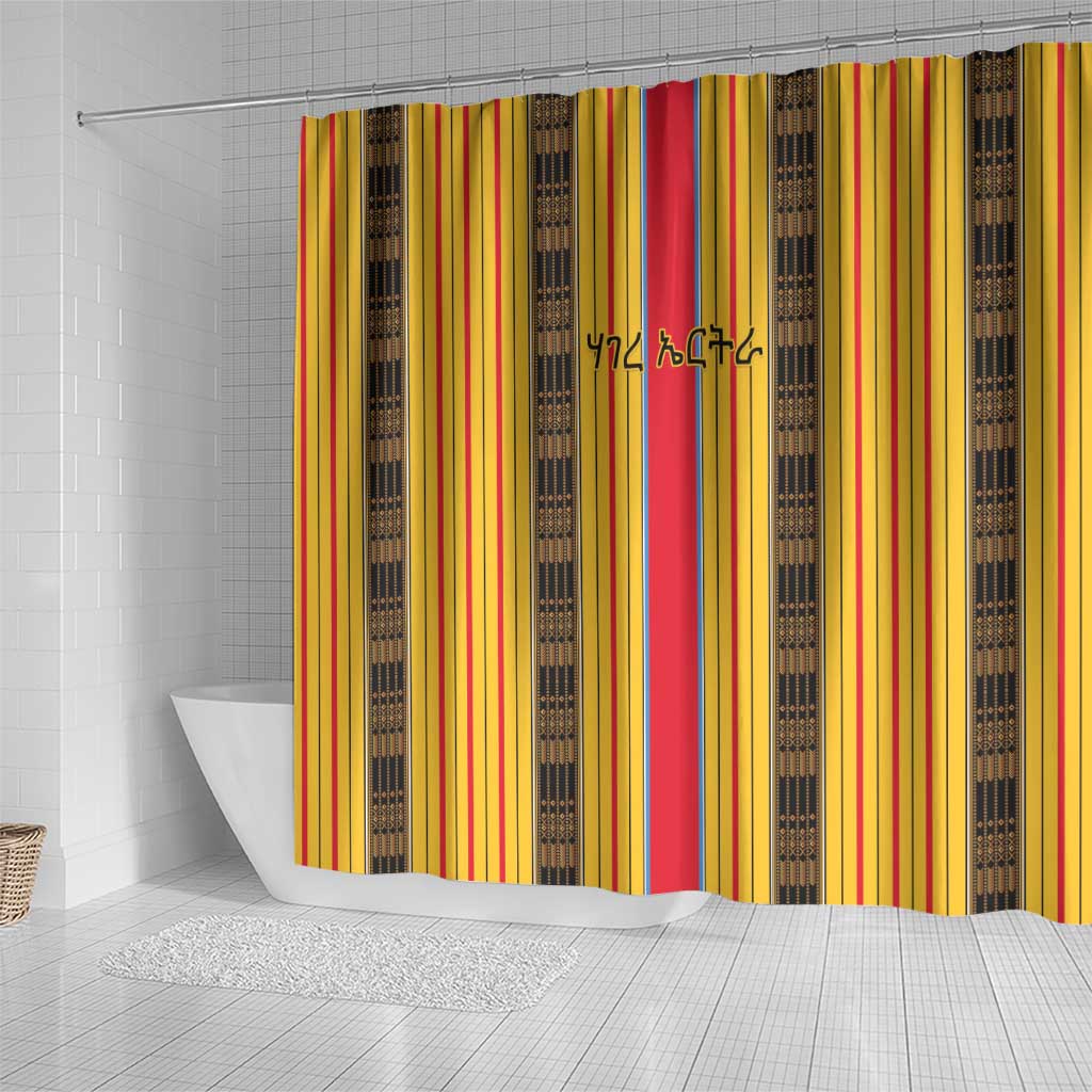 Eritrea Traditional Saho Shower Curtain Mix Tilet Pattern
