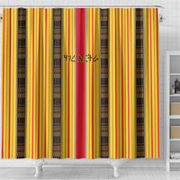 Eritrea Traditional Saho Shower Curtain Mix Tilet Pattern